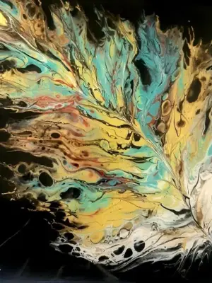 Izartshop kunst schilderij op houten drager resin art