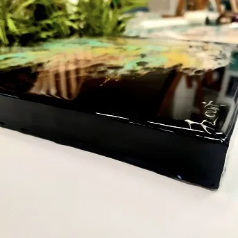 Izartshop kunst op houten drager resin art