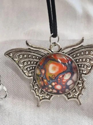 handgemaakte resin en rvs vlinder , izartshop