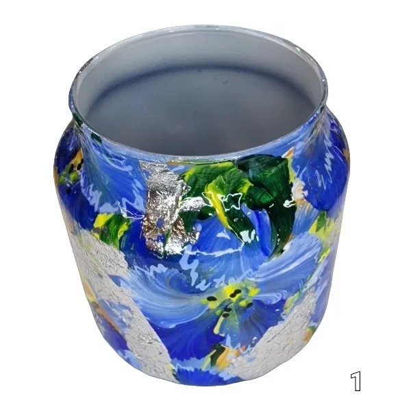 izartshop decoratieve mini kunst vaas voor kaars of bloem