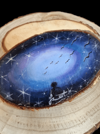 izartshop handbeschilderde houten schijf