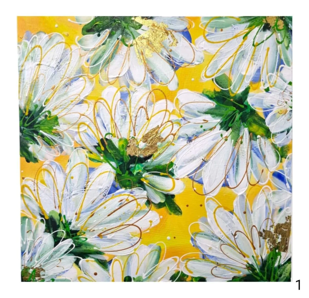 caleidoscoop izartshop botanisch abstract schilderij abstracttease