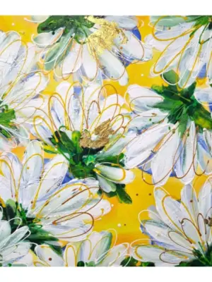 caleidoscoop izartshop botanisch abstract schilderij abstracttease