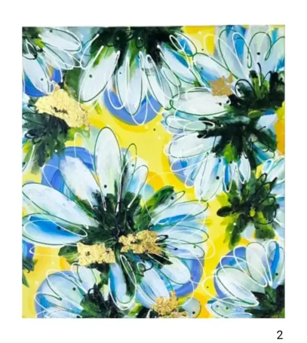 Collectie Abstracttease, Caleidoscoop, sunny days serie, Emotioneel Botanisch Expressionisme., Izartshop, iza veenstra