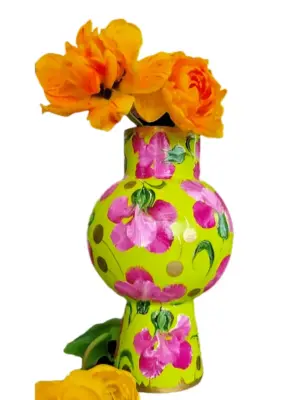 kunst vaas handbeschilderd van izartshop