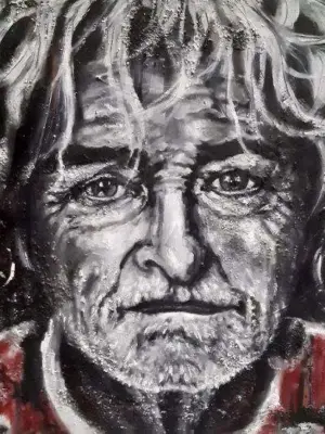 Rutger Hauer – figuratief portret schilderij Izartshop