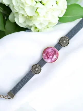 armband met resin steen, handgemaakt kunstwerk izartshop