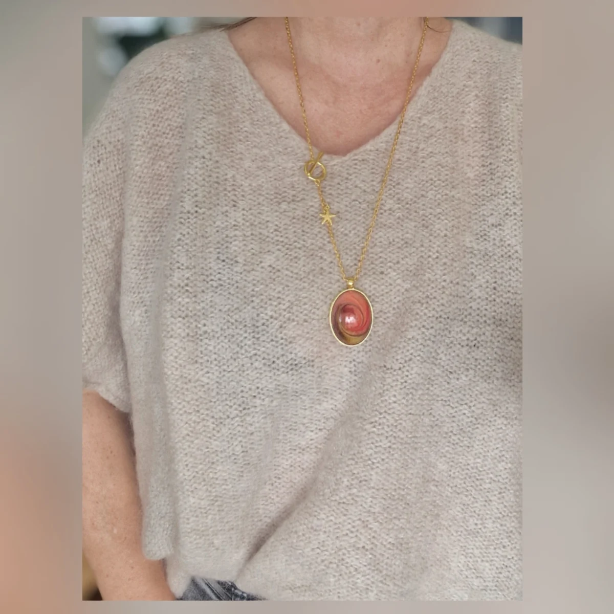 handgemaakte luxe hals hanger van resin, izartshop