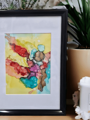 alcohol inkt schilderij by izartshop