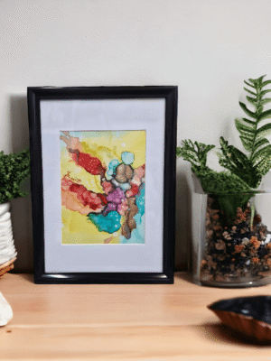 alcohol inkt schilderij by izartshop