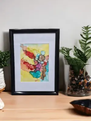 alcohol inkt schilderij by izartshop