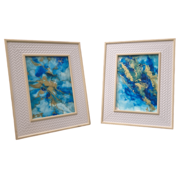 alcohol inkt schilderij by izartshop