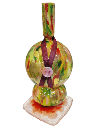 uniek interieur object. Kleine handbeschilderde kunstvaas Tiny Beauties –abstract design