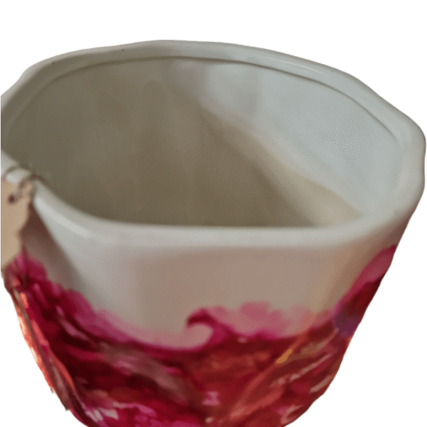 bloempot met alcoholinkt patroon, izartshop