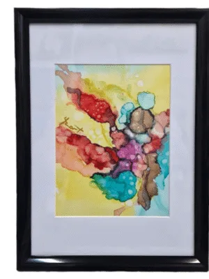 alcohol inkt schilderij by izartshop