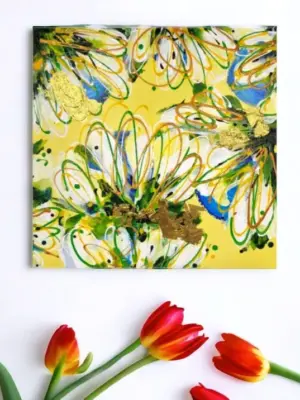abstracte schilderij,abstracttease caleidoscoop. I. Veenstra Izartsop