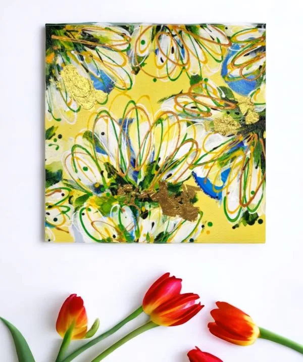 abstracte schilderij,abstracttease caleidoscoop. I. Veenstra Izartsop