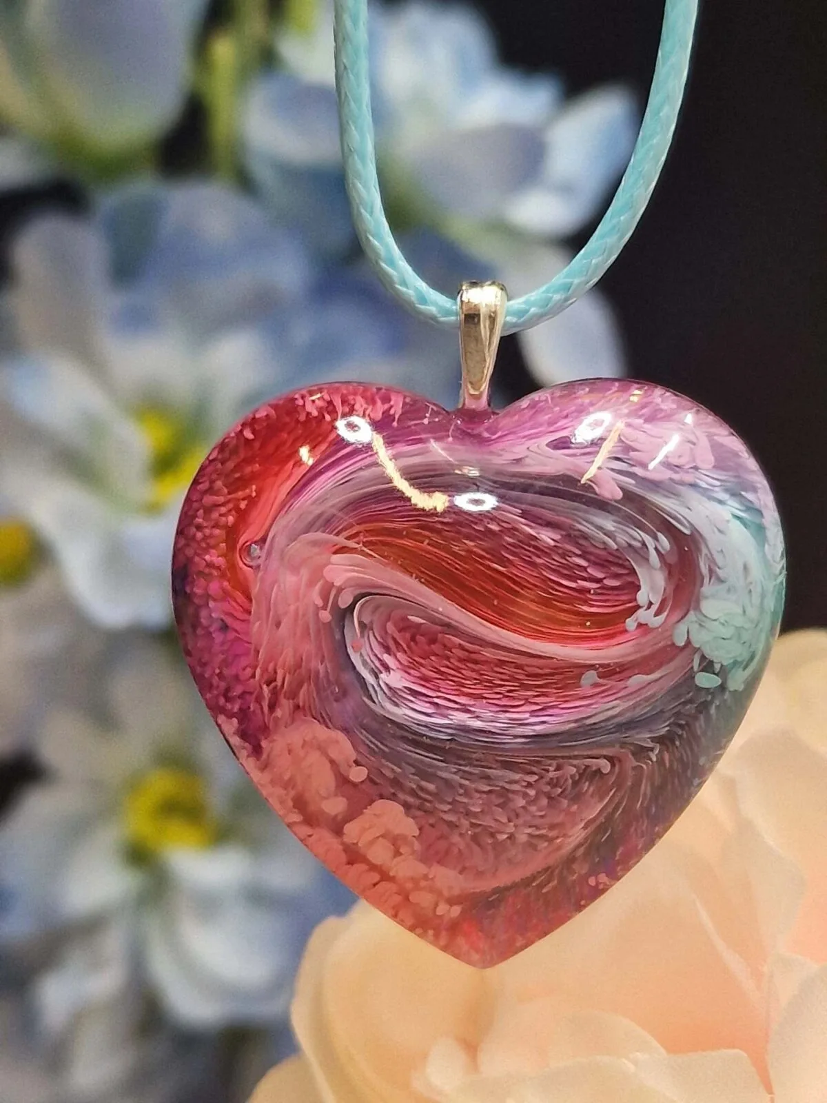 izartshop hart hangerhandgemaakte resin hart, unieke hals hanger izartshop