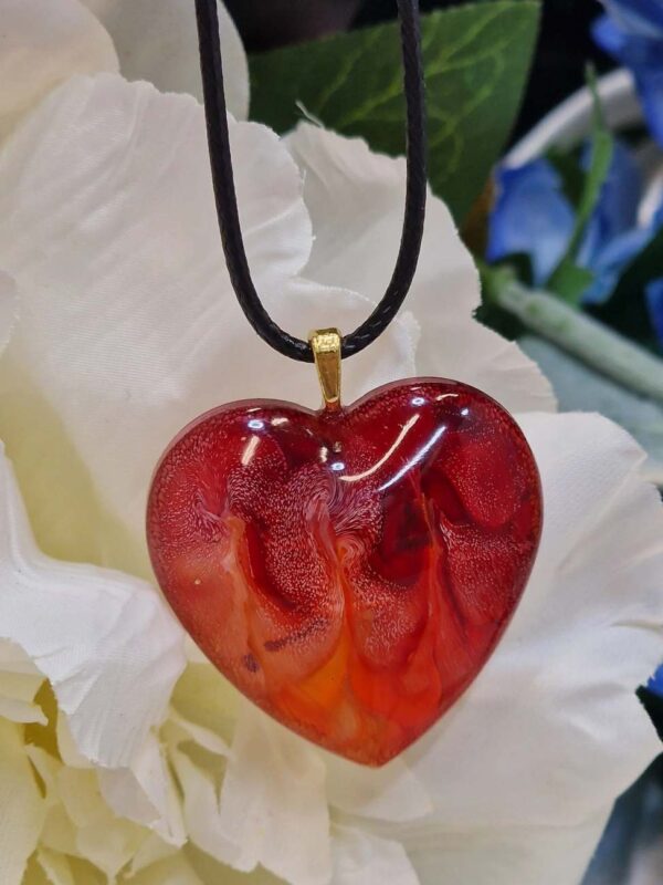 izartshop hart hangerhandgemaakte resin hart, unieke hals hanger izartshop