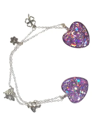 handgemaakt resin rvs sjaal broche Izartshop