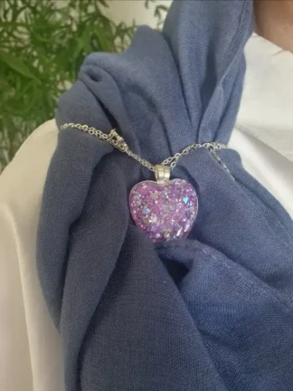 handgemaakt resin rvs sjaal broche Izartshop