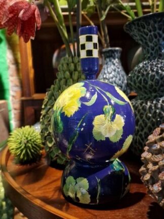 izartshop Kleine handbeschilderde kunstvaas Tiny Beauties –flower design