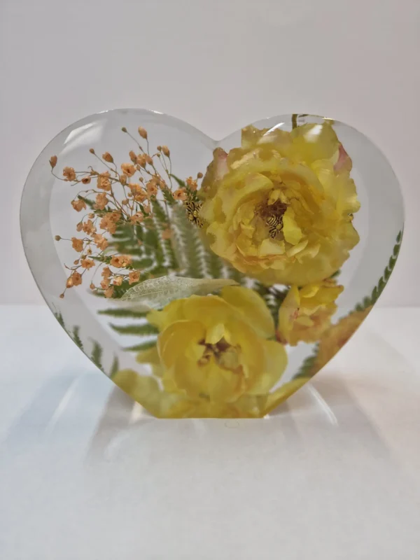 Izartshop bloemen in resin, hars ornament, gedroogde bloemen in epoxy
