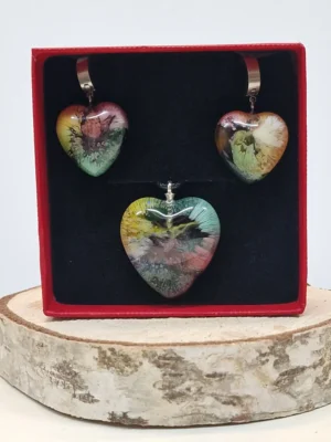 izartshop webwinkel: handgemaakte hanger van resis in multicolor, cadeau voor haar
