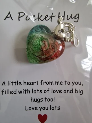 Izartshop pocket hug resin hartje