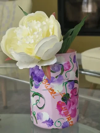 handbeschilderd-kunstvaas-roze-oneofthekind