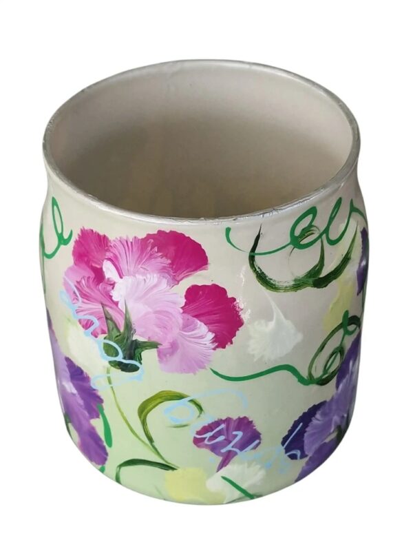 Glazen kunst vaasje, lente, handbeschilderd duurzaam vaas, uniek