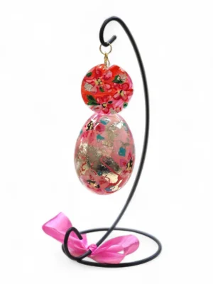 handbeschilderd ganzen ei, kunst eieren - art op eierschaal. Geboorte cadeau - verzamelingsobject Izartshop