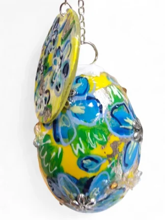 handbeschilderde ei - kunst op eierschaal 1. verzamelingsobject. Geboorte cadeau - Izartshop..