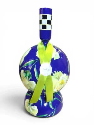 handbeschilderd woonkamer accessoire, kunst vaas, handbeschilderd