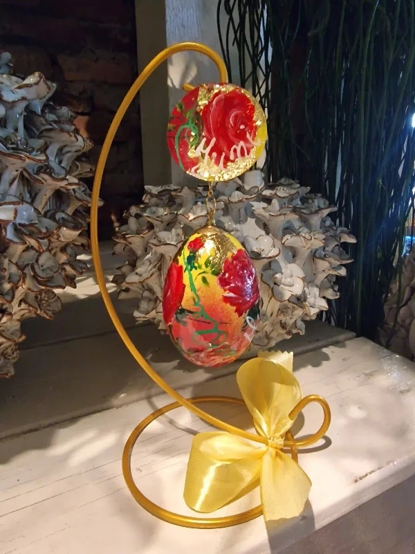 handbeschilderd kunst ei, kraam cadeau, geboorte gift