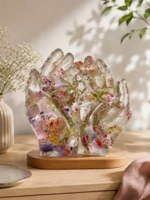 Bloemen in resin op bestelling