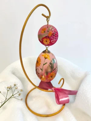 kraamcadeau handbeschilderd bloemen oktober