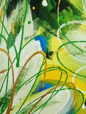 moderne schilderij kantoor of thuis detail foto