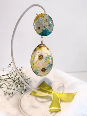 kunst op ei, geboortebloem cadeau