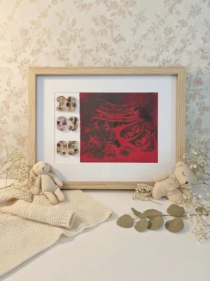babyschower cadeau - monoprint op maat
