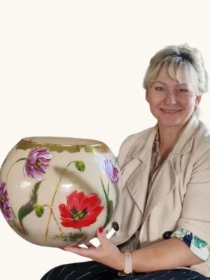 handbeschilderde kleurrijke vazen izartshop